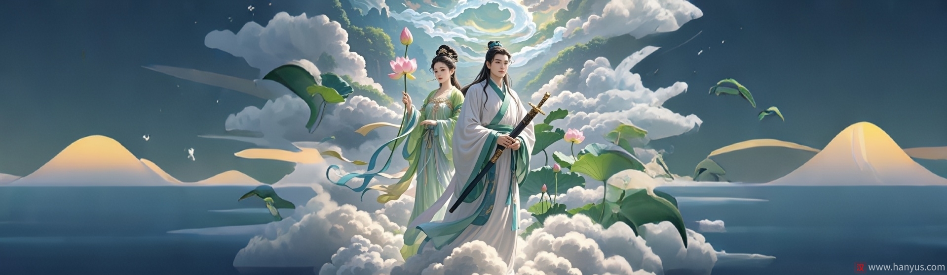 Chinese Mythology: He Xian Gu Becomes Immortal