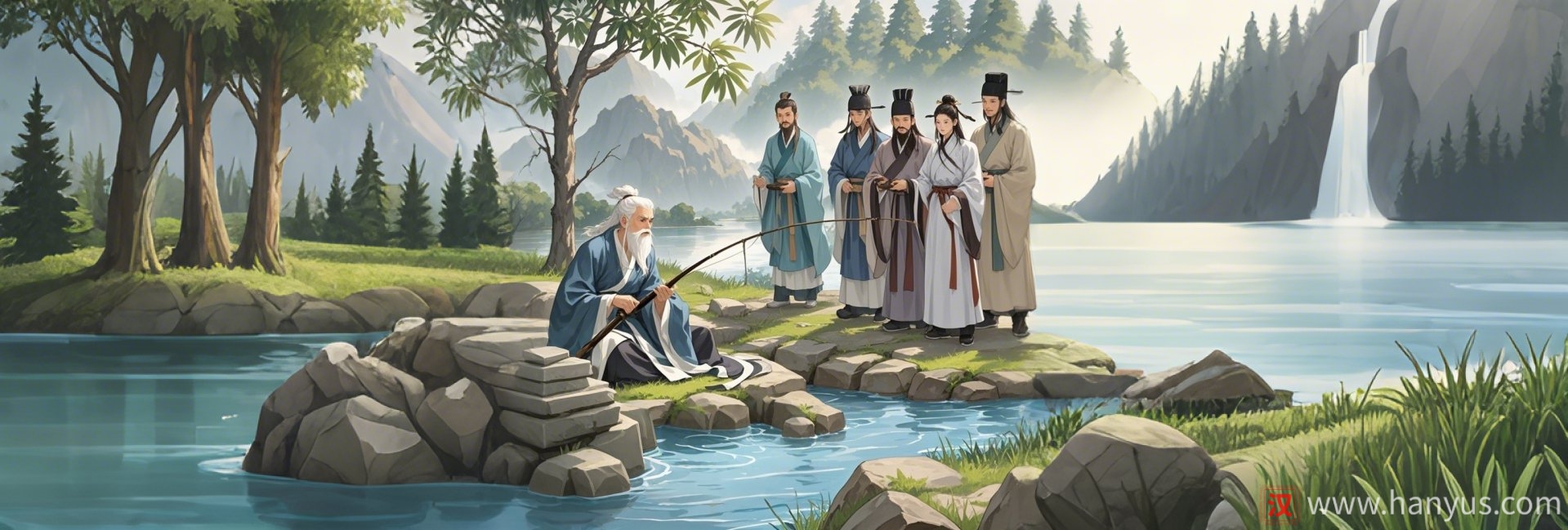 Chinese Folktale: Jiang Tai Gong Fishing