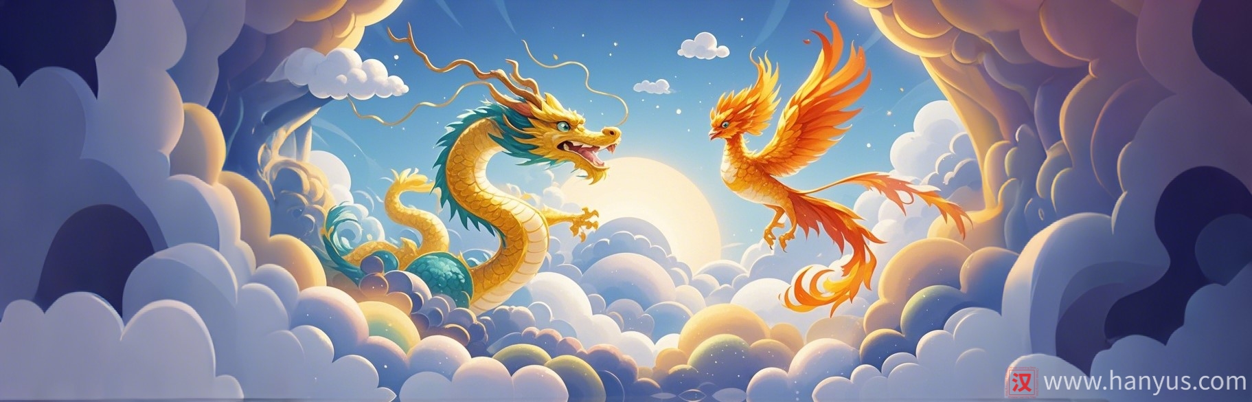 Chinese Folklore: The Origin of the Long and the Feng