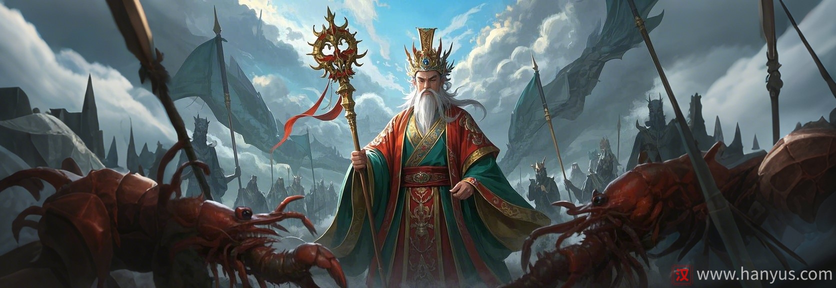 Chinese Mythology:Nan Hai Long Wang （the South Sea Long King）