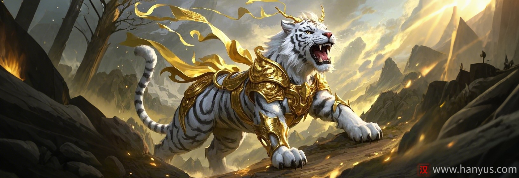 Chinese Mythology: The Bai Hu (白虎), the white tiger